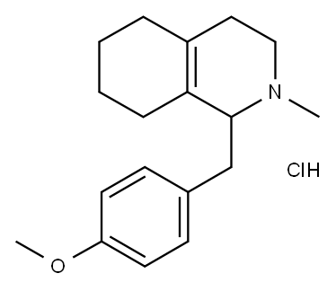 1-(P-METHOXYBENZYL)-2-METHYL-1,2,3,4,5,6,7,8-OCTAHYDRO-ISOQUINOLINE HYDROCHLORIDE Structure