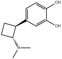1,2-Benzenediol,4-[2-(dimethylamino)cyclobutyl]-,trans-(9CI) Structure
