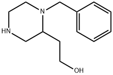 2-Piperazineethanol, 1-(phenylMethyl)- Struktur