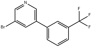 3-溴-5-(3-三氟甲苯基)吡啶,675589-94-3,结构式