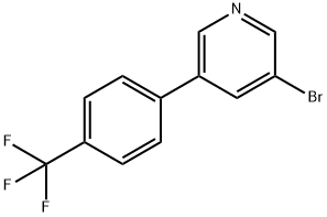 3-BROMO-5-(4-TRIFLUOROMETHYLPHENYL)PYRIDINE Struktur
