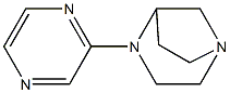 1,4-Diazabicyclo[3.2.1]octane,4-pyrazinyl-,(+)-(9CI) Struktur