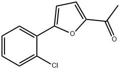 1-[5-(2-クロロフェニル)-2-フリル]エタノン 化学構造式