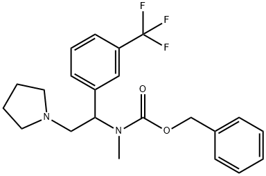 1-PYRROLIDIN-2-(3'-TRIFLUOROMETHYLPHENYL)-2-(N-CBZ-N-METHYL)AMINO-ETHANE
 Structure