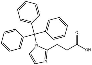 1-N-TRITYL-IMIDAZOLE-2-YLPROPIONIC ACID
 Struktur