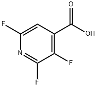 2,3,6-トリフルオロイソニコチン酸 化学構造式