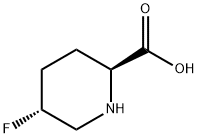 (2S,5R)-5-氟哌啶-2-羧酸, 675605-36-4, 结构式