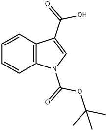 1-(叔丁氧羰基)-1H-吲哚-3-甲酸,675606-20-9,结构式