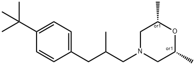 顺-4-叔丁基苯基(-2-甲基丙基)-2,6-二甲基吗啉,67564-91-4,结构式