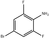4-ブロモ-2,6-ジフルオロアニリン 化学構造式