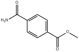4-(氨基羰基)苯甲酸甲酯, 6757-31-9, 结构式