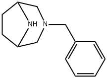 3-ベンジル-3,8-ジアザビシクロ[3.2.1]オクタン 化学構造式