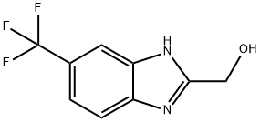 (5-(トリフルオロメチル)-1H-ベンゾ[d]イミダゾール-2-イル)メタノール 化学構造式