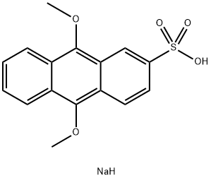 9,10-DIMETHOXYANTHRACENE-2-SULFONIC ACID SODIUM SALT Structure