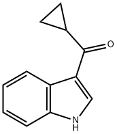 シクロプロピル(1H-インドール-3-イル)メタノン 化学構造式