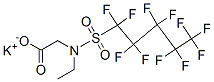 N-エチル-N-[(ウンデカフルオロペンチル)スルホニル]グリシンカリウム 化学構造式