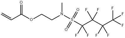 プロペン酸2-[メチル[(ノナフルオロブチル)スルホニル]アミノ]エチル 化学構造式