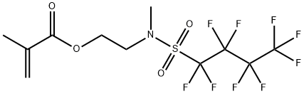 メタクリル酸2-[メチル(ノナフルオロブチルスルホニル)アミノ]エチル 化学構造式