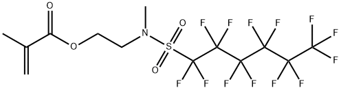 2-[methyl[(tridecafluorohexyl)sulphonyl]amino]ethyl methacrylate Structure