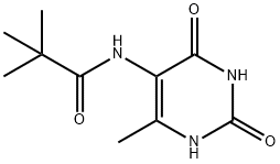 Propanamide, 2,2-dimethyl-N-(1,2,3,4-tetrahydro-6-methyl-2,4-dioxo-5-pyrimidinyl)- (9CI) 结构式