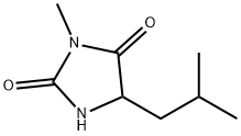 3-甲基-5-异丁基海因 结构式