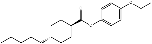 TRANS-4-ETHOXY-PHENYL 4-PENTYLCYCLOHEXANECARBOXYLATE Struktur