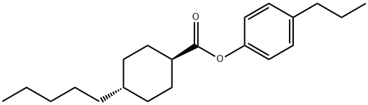 4-Propylphenyl-4'-trans-pentylcyclohexylcarboxylate Struktur