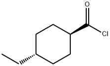 Cyclohexanecarbonyl chloride, 4-ethyl-, trans- (9CI) Structure