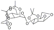 1,6-Anhydro-2,3-O-(1-methylethylidene)-4-O-(2,3,4,6-tetra-O-acetyl-a-D-mannopyranosyl)--D-mannopyranose Struktur