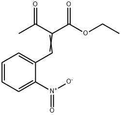 ETHYL 2-ACETYL-3-(2-NITROPHENYL)PROPENOATE Structure