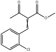 2-乙酰基-3-(2-氯苯基)-丙烯酸甲酯,67593-46-8,结构式