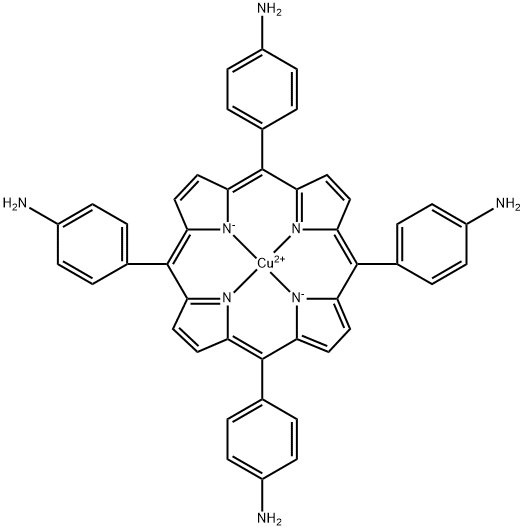 5,10,15,20-Tetrakis-(4-aminophenyl)-porphyrin-Cu-(II) 化学構造式