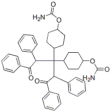 bis(2-oxo-1,2-diphenylethyl) (methylenedicyclohexane-4,1-diyl)dicarbamate Struktur
