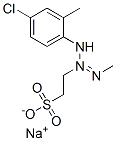 2-[3-(4-クロロ-2-メチルフェニル)-1-メチル-2-トリアゼノ]エタンスルホン酸ナトリウム 化学構造式