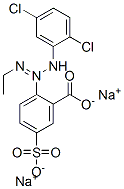 2-[3-(2,5-ジクロロフェニル)-1-エチル-2-トリアゼノ]-5-(ソジオスルホ)安息香酸ナトリウム 化学構造式