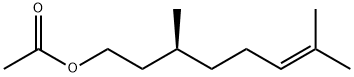 (S)-3,7-ジメチル-6-オクテン-1-オールアセタート 化学構造式