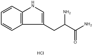 DアミドL-トリプトファン塩酸塩 化学構造式