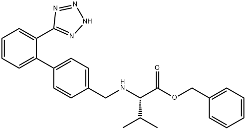 去氧戊基缬沙坦苄酯, 676129-93-4, 结构式