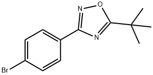 3-(4-ブロモフェニル)-5-(TERT-ブチル)-1,2,4-オキサジアゾール 化学構造式