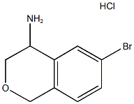 6-bromo-3,4-dihydro-1H-isochromen-4-amine hydrochloride Struktur