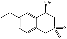 1H-2-Benzothiopyran-4-amine,6-ethyl-3,4-dihydro-,2,2-dioxide,(4R)-(9CI)|
