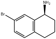 (S)-7-Bromo-1,2,3,4-tetrahydronaphthalen-1-amine Structure