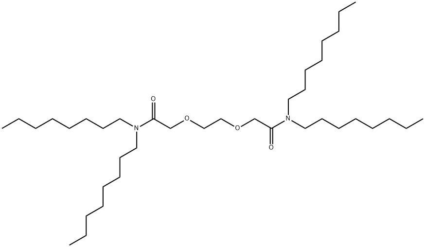 2,2'-[1,2-Ethanediylbis(oxy)]bis(N,N-dioctylacetamide) Structure