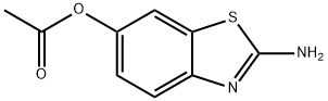 6-Benzothiazolol,2-amino-,acetate(ester)(9CI),67617-81-6,结构式