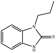 1-プロピル-1H-ベンズイミダゾール-2-チオール 化学構造式