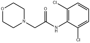 2',6'-ジクロロ-2-モルホリノアセトアニリド 化学構造式