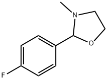 2-(p-Fluorophenyl)-3-methyloxazolidine,67625-06-3,结构式