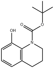TERT-BUTYL 8-HYDROXY-3,4-DIHYDROQUINOLINE-1(2H)-CARBOXYLATE Struktur