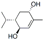 2-Cyclohexene-1,4-diol,2-methyl-5-(1-methylethyl)-,(1S,4S,5S)-(9CI) Struktur
