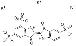 靛蓝三磺酸钾 结构式